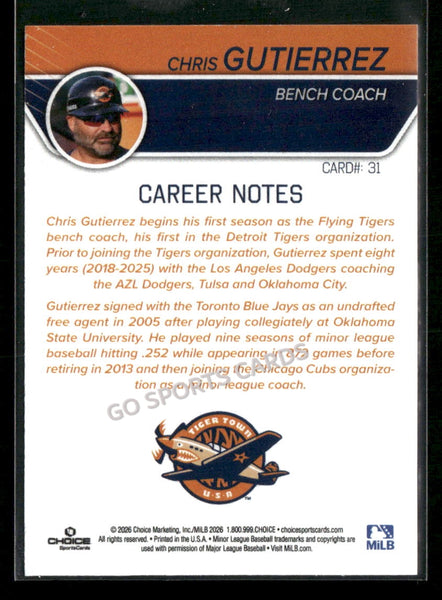2026 Lakeland Flying Tigers Chris Gutierrez
