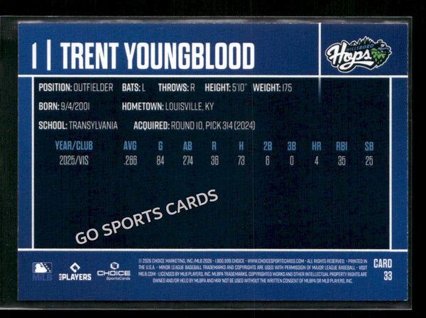 2026 Hillsboro Hops Trent Youngblood