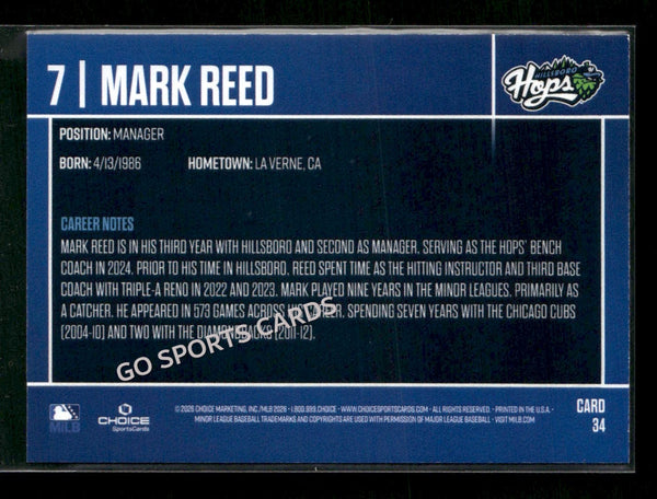 2026 Hillsboro Hops Mark Reed
