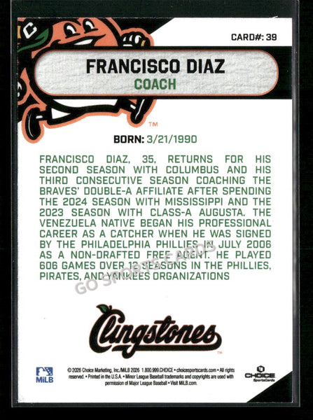 2026 Columbus Clingstones Francisco Diaz