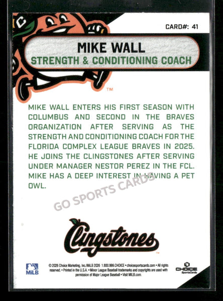 2026 Columbus Clingstones Mike Wall