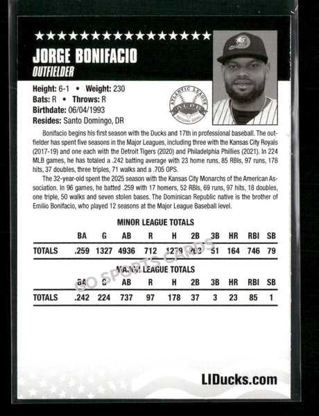 2026 Long Island Ducks Jorge Bonifacio
