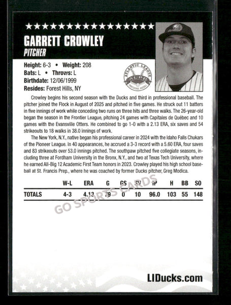 2026 Long Island Ducks Garrett Crowley