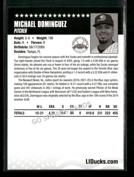 2026 Long Island Ducks Michael Dominguez