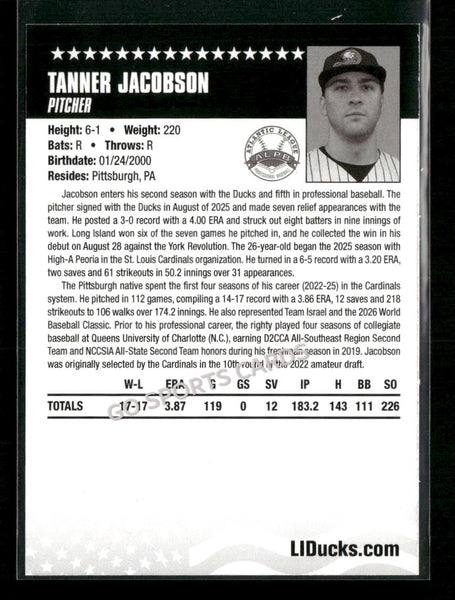 2026 Long Island Ducks Tanner Jacobson
