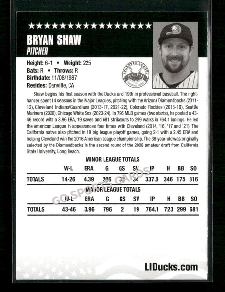 2026 Long Island Ducks Bryan Shaw