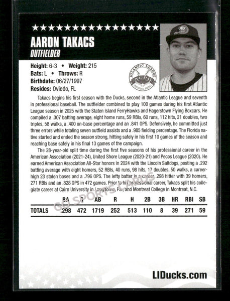 2026 Long Island Ducks Aaron Takacs