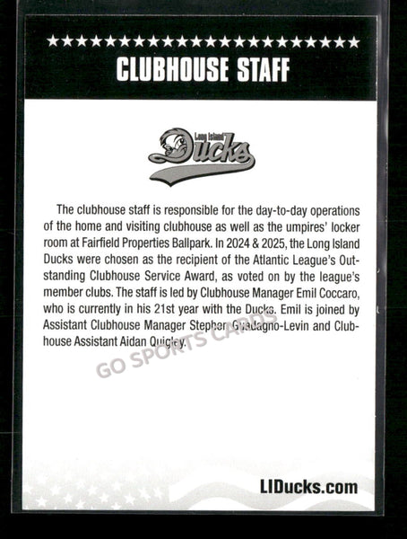2026 Long Island Ducks Clubhouse Staff