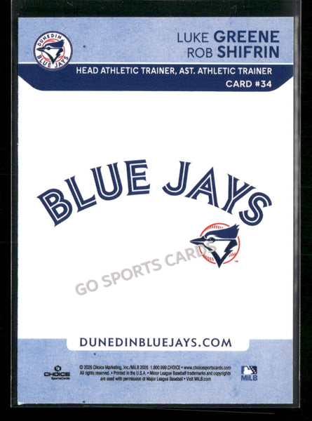 2026 Dunedin Blue Jays Luke Greene Rob Shifrin