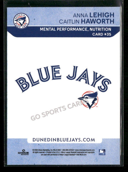 2026 Dunedin Blue Jays Anna Lehigh Caitlin Haworth