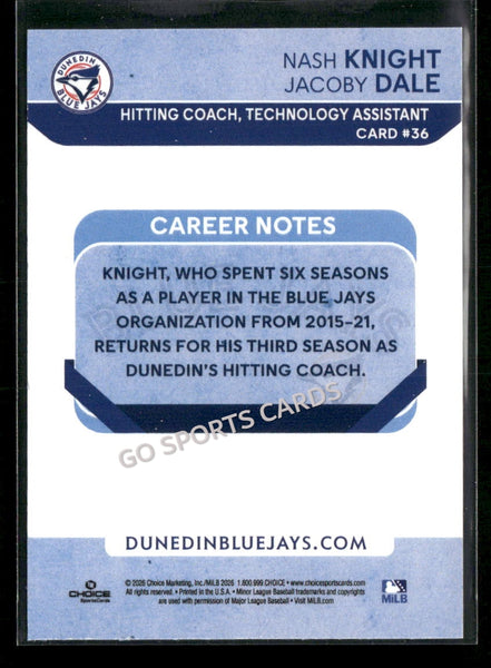 2026 Dunedin Blue Jays Nash Knight Jacoby Dale
