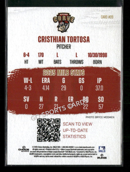 2026 Altoona Curve 2nd Cristhian Tortosa
