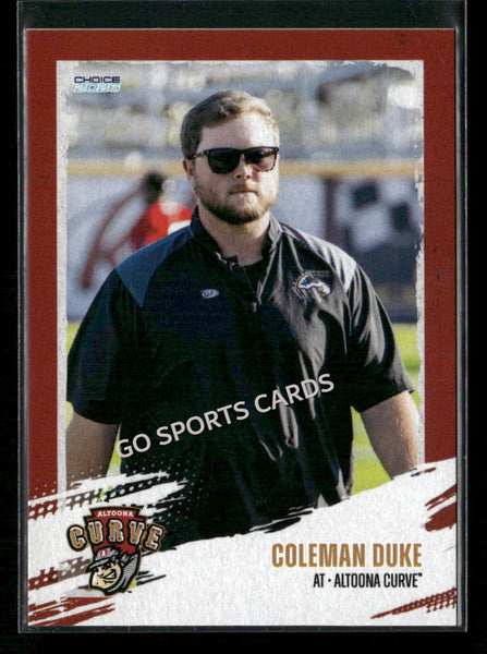2026 Altoona Curve 2nd Coleman Duke