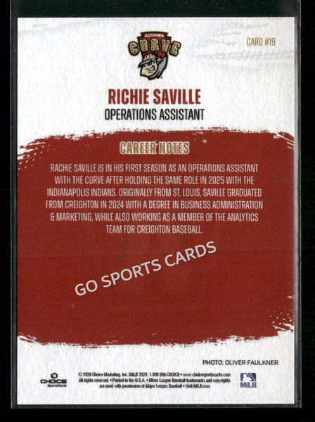 2026 Altoona Curve 2nd Richie Saville