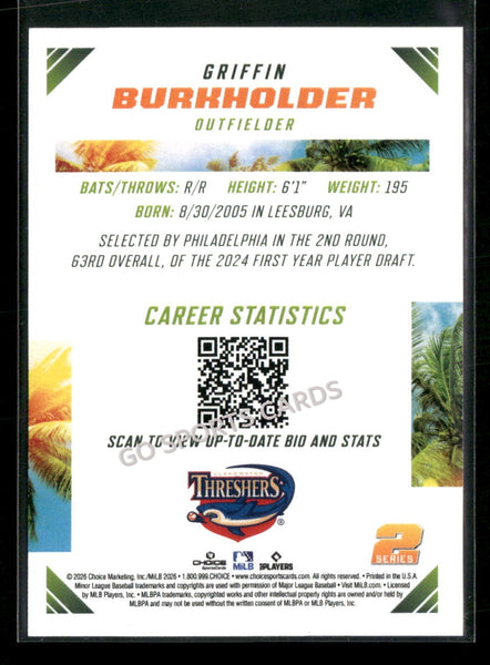 2026 Florida State League Top Prospects 2nd Griffin Burkholder