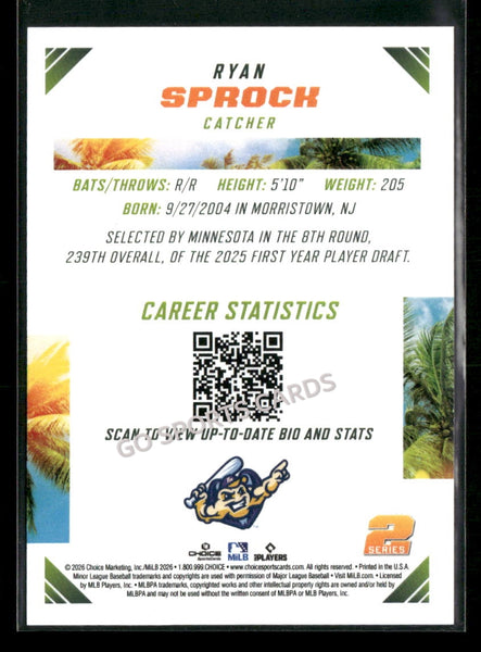 2026 Florida State League Top Prospects 2nd Ryan Sprock