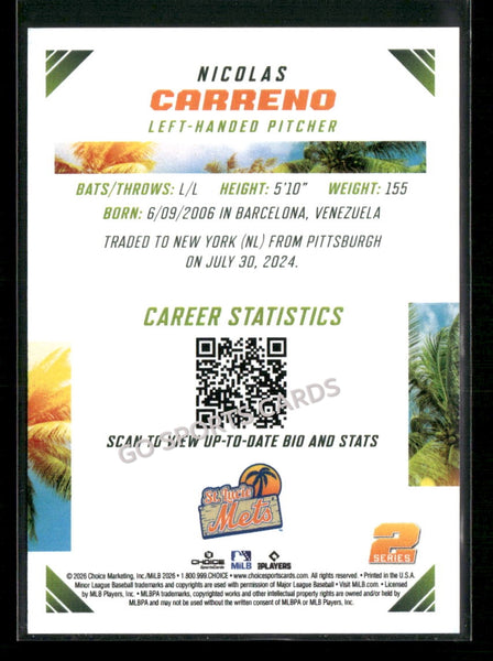 2026 Florida State League Top Prospects 2nd Nicolas Carreno