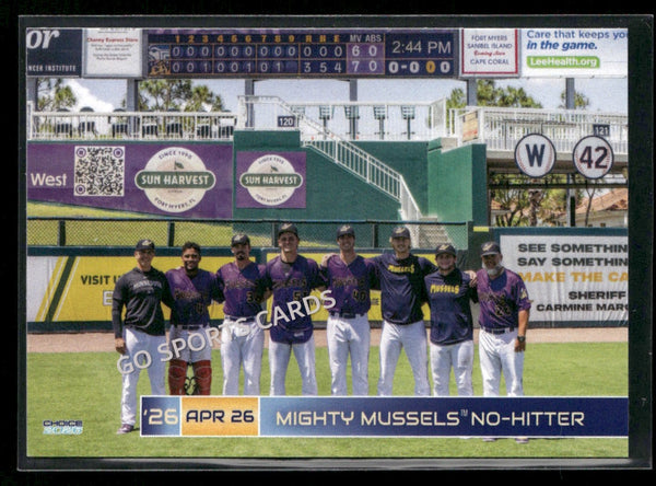2026 Fort Myers Mighty Mussels Merit Jones Matthew Becker Eric Hammond Jake Murray