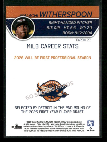 2026 Lakeland Flying Tigers Malachi Witherspoon