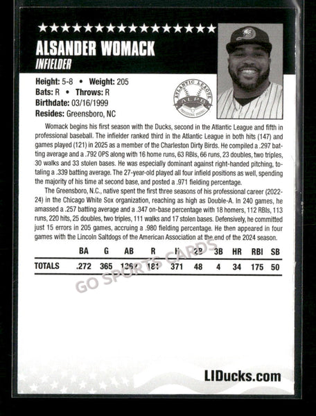 2026 Long Island Ducks Alsander Womack