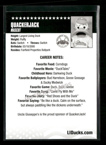 2026 Long Island Ducks Quackerjack Mascot