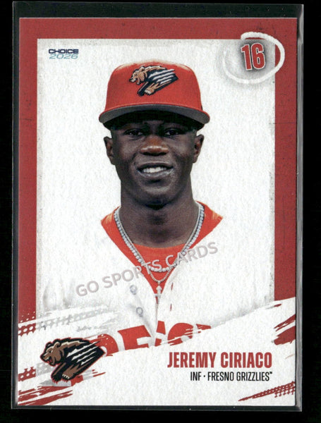 2026 Fresno Grizzlies Jeremy Ciriaco