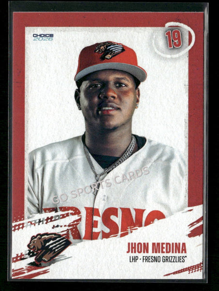 2026 Fresno Grizzlies Jhon Medina