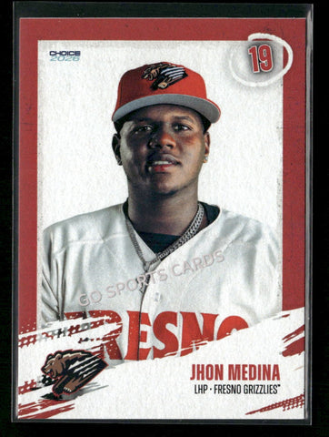 2026 Fresno Grizzlies Jhon Medina