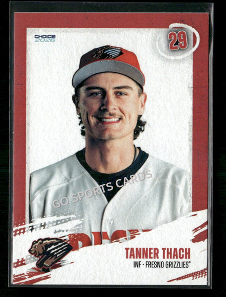 2026 Fresno Grizzlies Tanner Thach