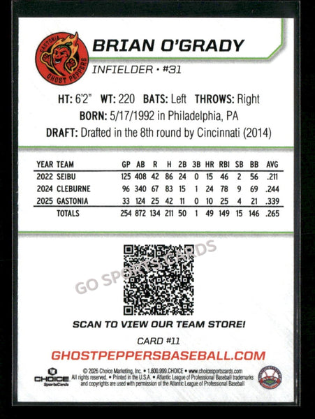 2026 Gastonia Ghost Peppers Brian O'Grady