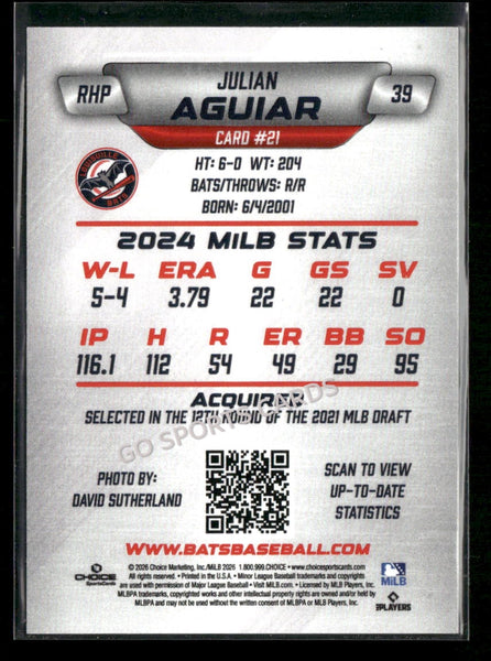 2026 Louisville Bats Julian Aguiar