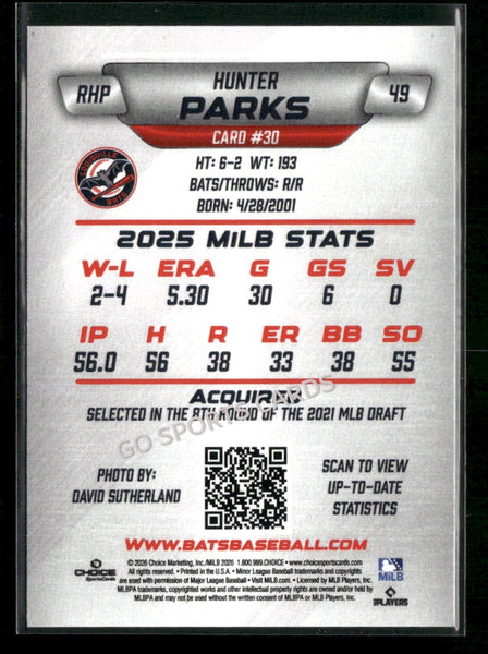 2026 Louisville Bats Hunter Parks