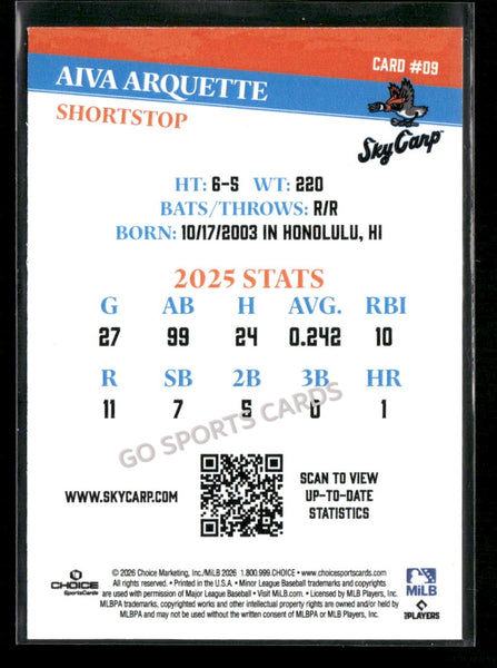 2026 Beloit Sky Carp Aiva Arquette