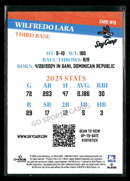 2026 Beloit Sky Carp Wilfredo Lara
