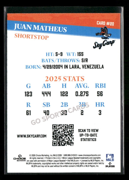 2026 Beloit Sky Carp Juan Matheus