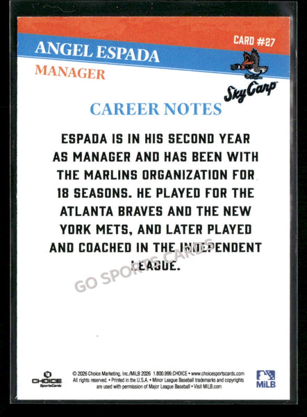 2026 Beloit Sky Carp Angel Espada