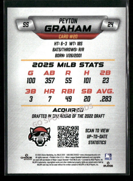 2026 Erie SeaWolves Peyton Graham
