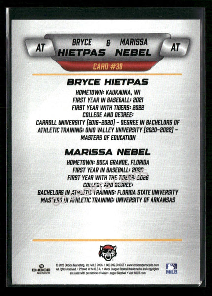 2026 Erie SeaWolves Bryce Hietpas Marissa Nebel