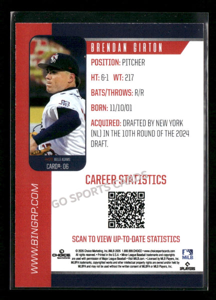 2026 Binghamton Rumble Ponies Brendan Girton
