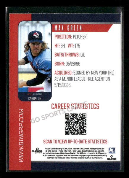 2026 Binghamton Rumble Ponies Max Green