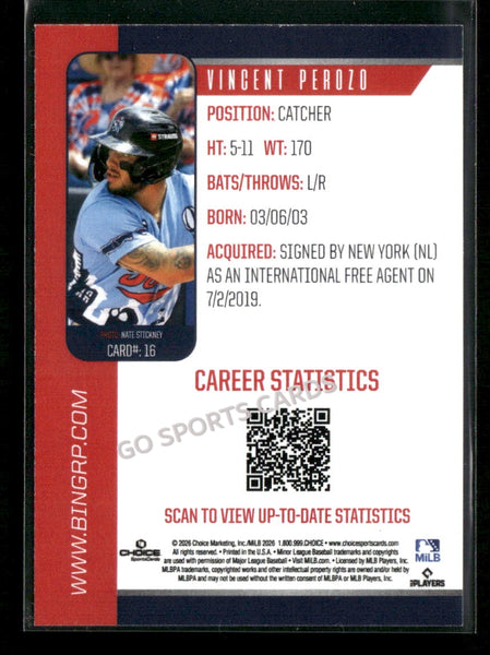 2026 Binghamton Rumble Ponies Vincent Perozo