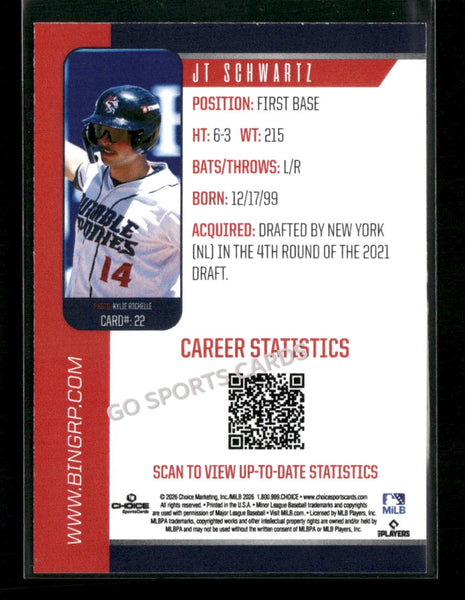 2026 Binghamton Rumble Ponies JT Schwartz