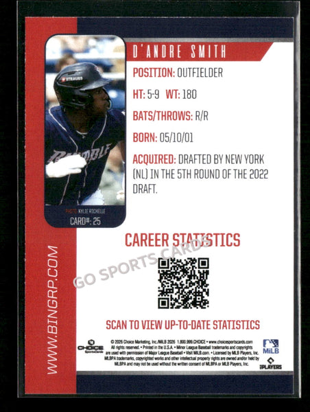 2026 Binghamton Rumble Ponies D'Andre Smith