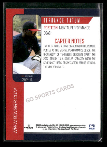 2026 Binghamton Rumble Ponies Terrance Tatum