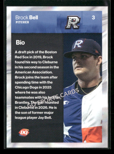2026 Cleburne Railroaders Brock Bell
