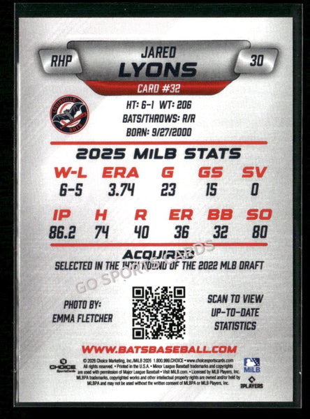 2026 Louisville Bats Jared Lyons