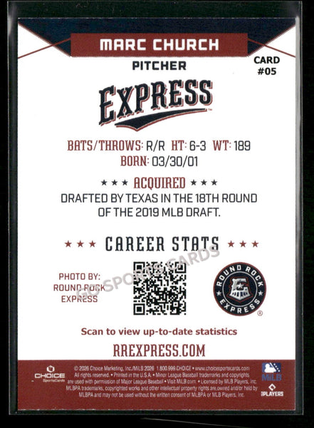 2026 Round Rock Express Marc Church