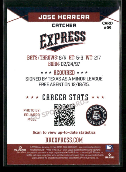 2026 Round Rock Express Jose Herrera