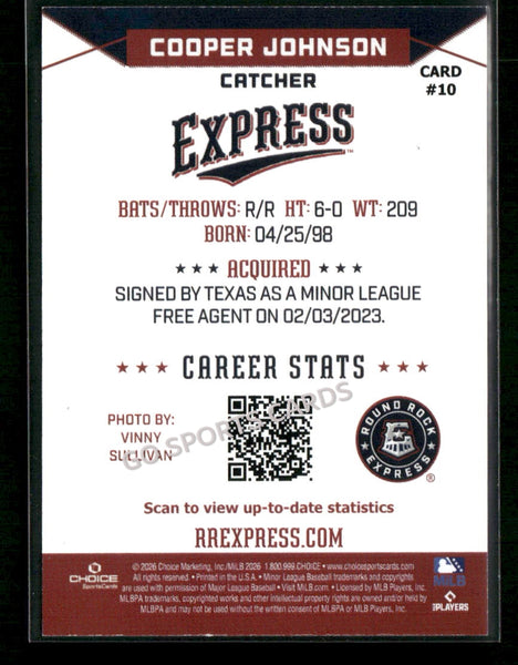 2026 Round Rock Express Cooper Johnson
