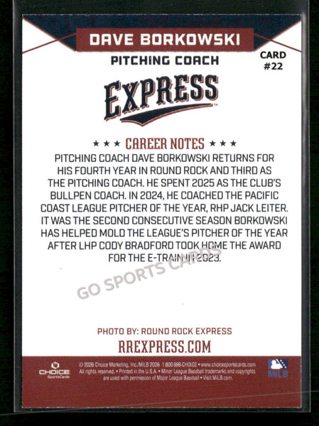 2026 Round Rock Express Dave Borkowski